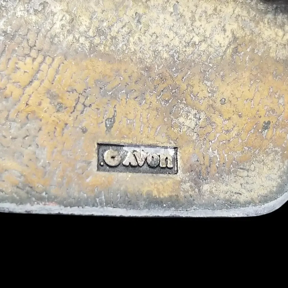Vintage Belt Buckle AVON Steam Engine‎ Train Locomotive Gold Color